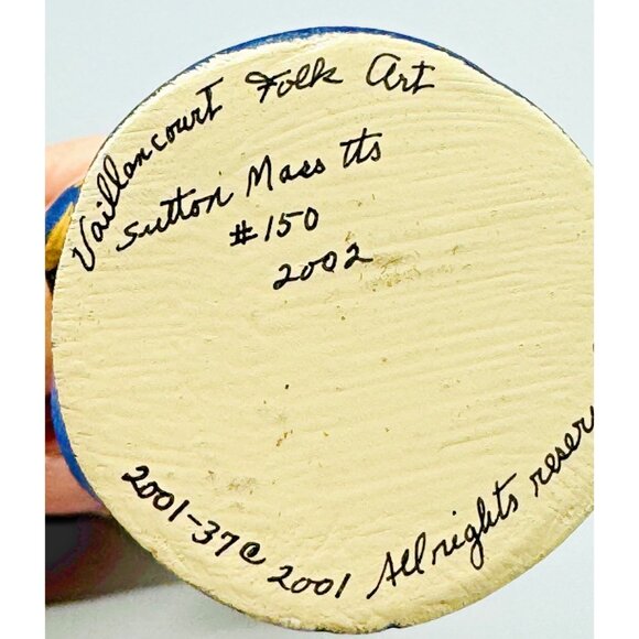 Vaillancourt Wizarding Santa Claus Moon Stars Chalkware 2002 #150 4.5 inch - Picture 6 of 7